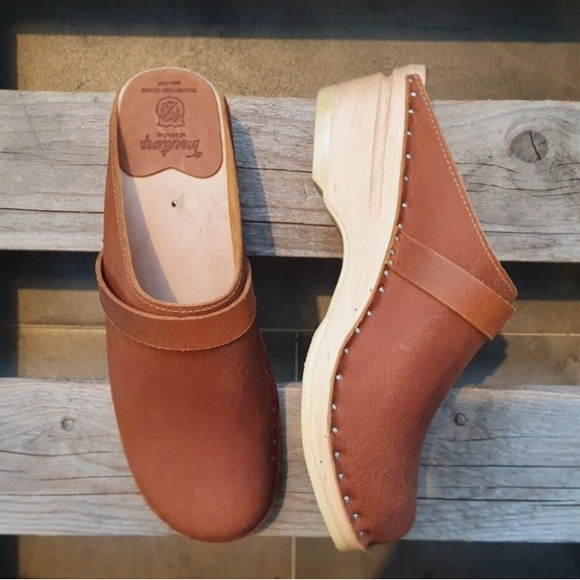 Swedish Clogs Troentorp Da Vinci Cognac Pull Up - Picture 7 of 7